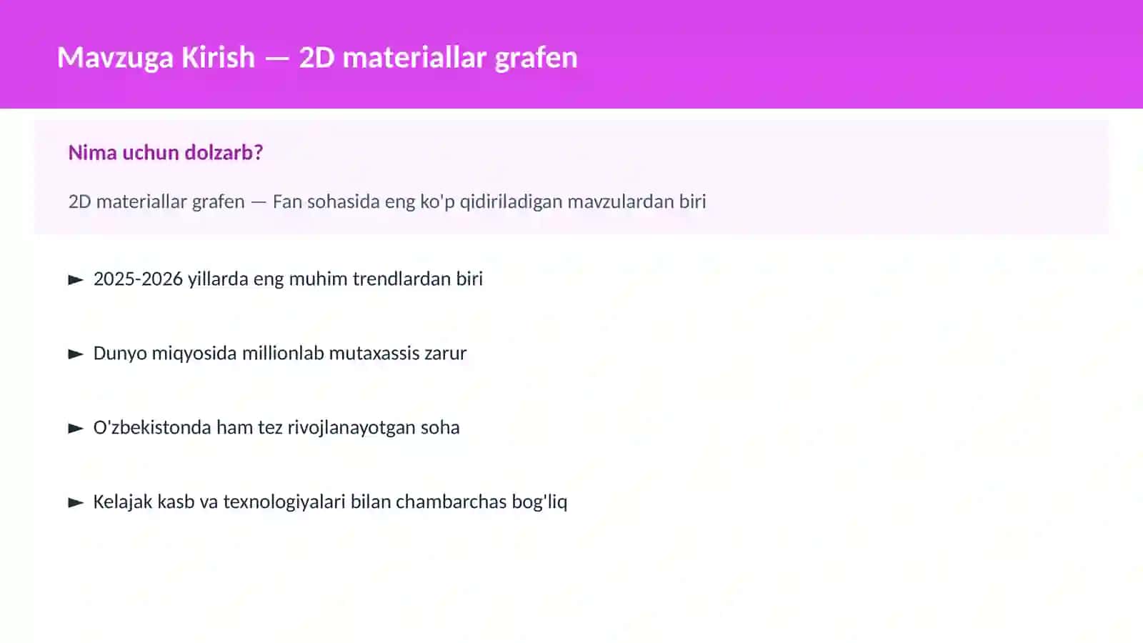 2D materiallar grafen 2