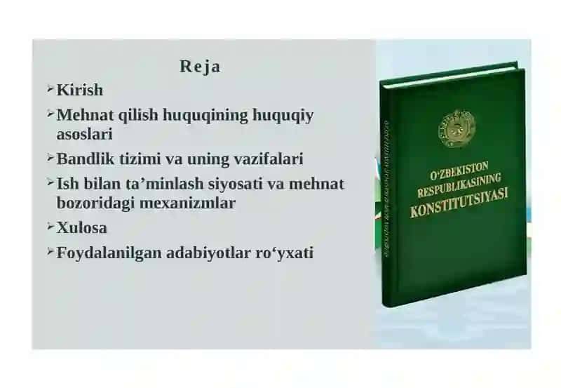 Insonning mehnat qilish huquqini ta’minlashda bandlik va ish bilan ta’minlashning o‘rni 2