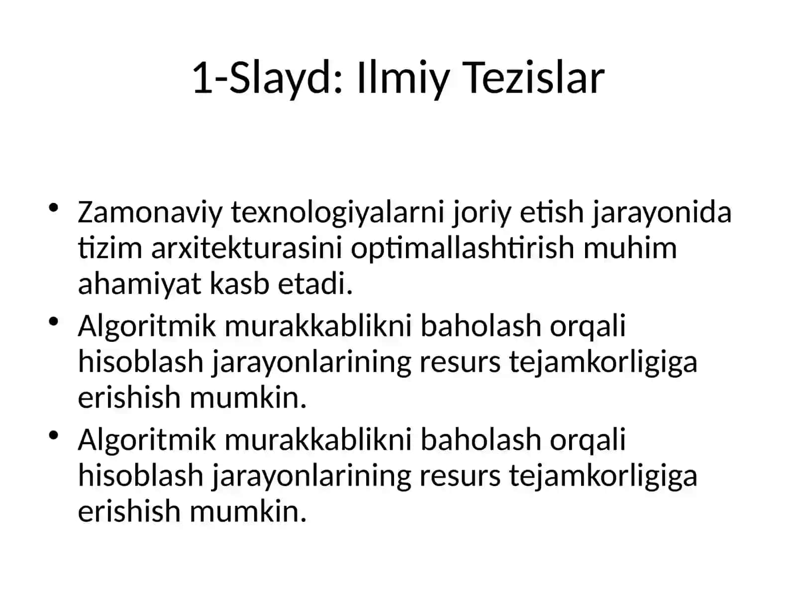 SUNIY INTELLEKT - TAQDIMOT 2