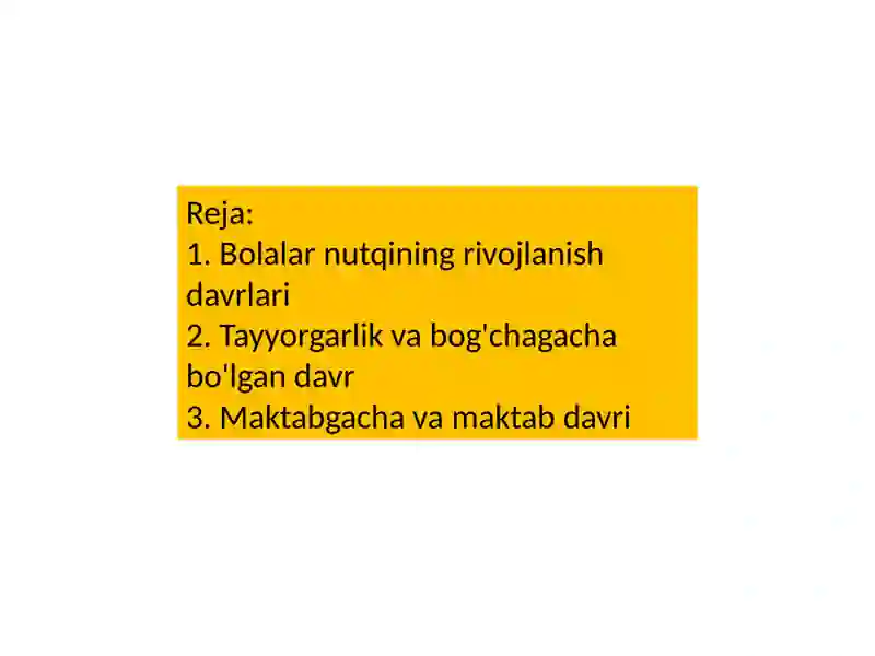 Bolalar nutqi masalalari 2