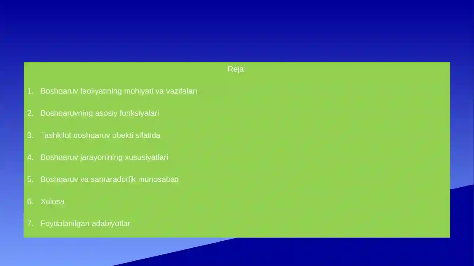 Boshqaruv faoliyatining mohiyati va vazifalari 2