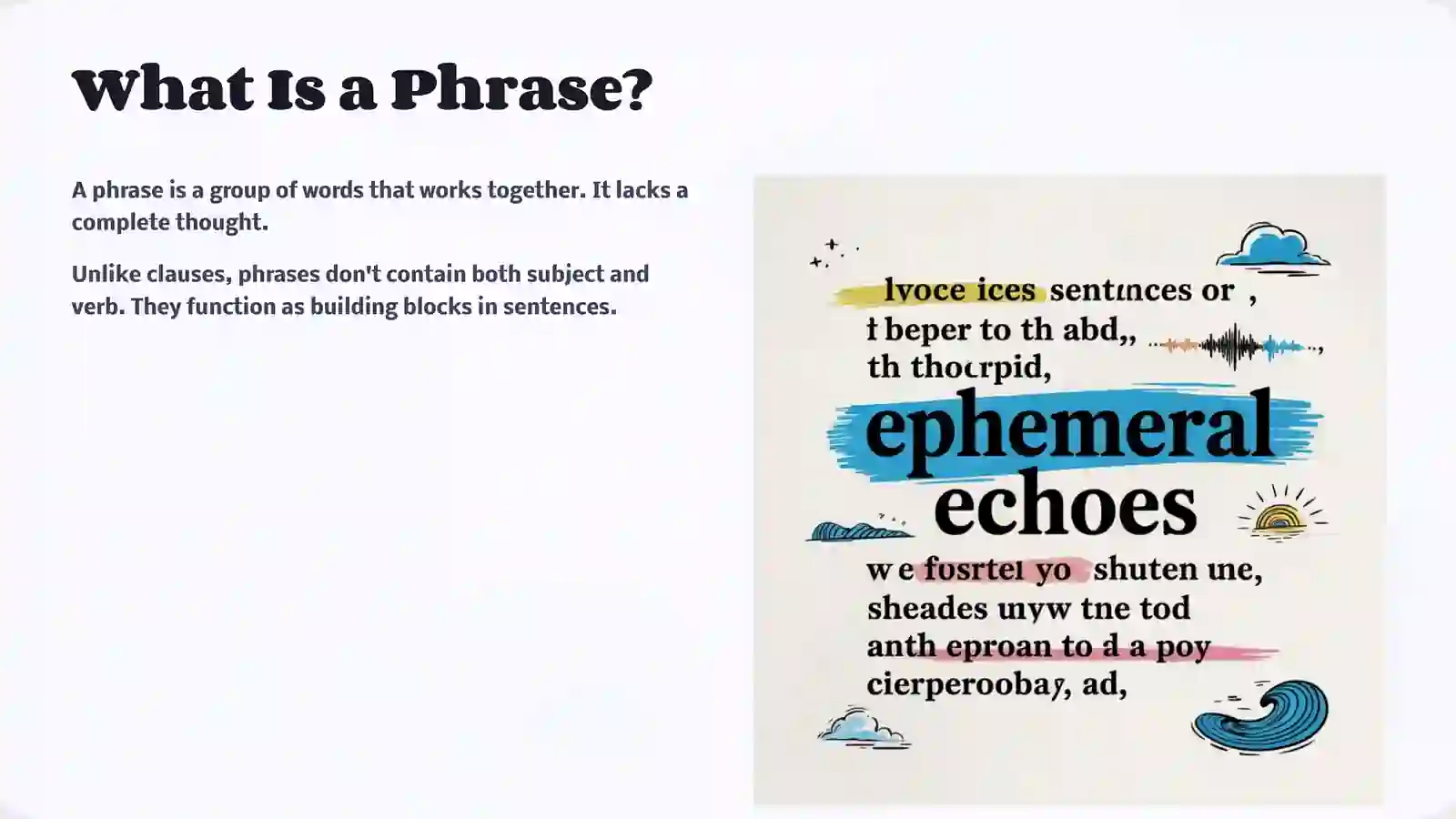 Making Phrases & Sentences 2