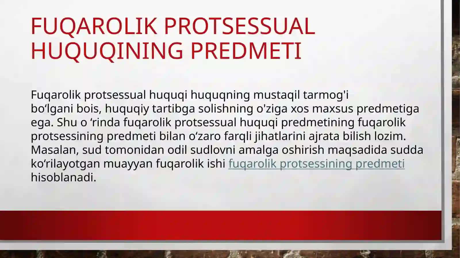 Fuqarolikprotsessualhuquqi 2
