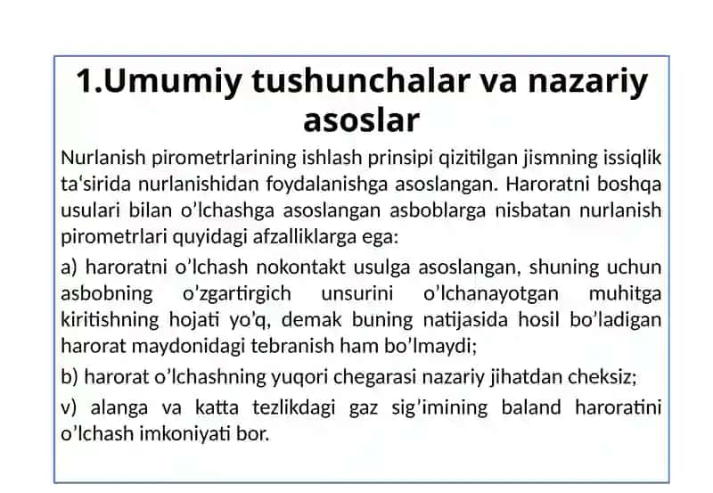 Umumiy tushunchalar va nazariyasoslar 2
