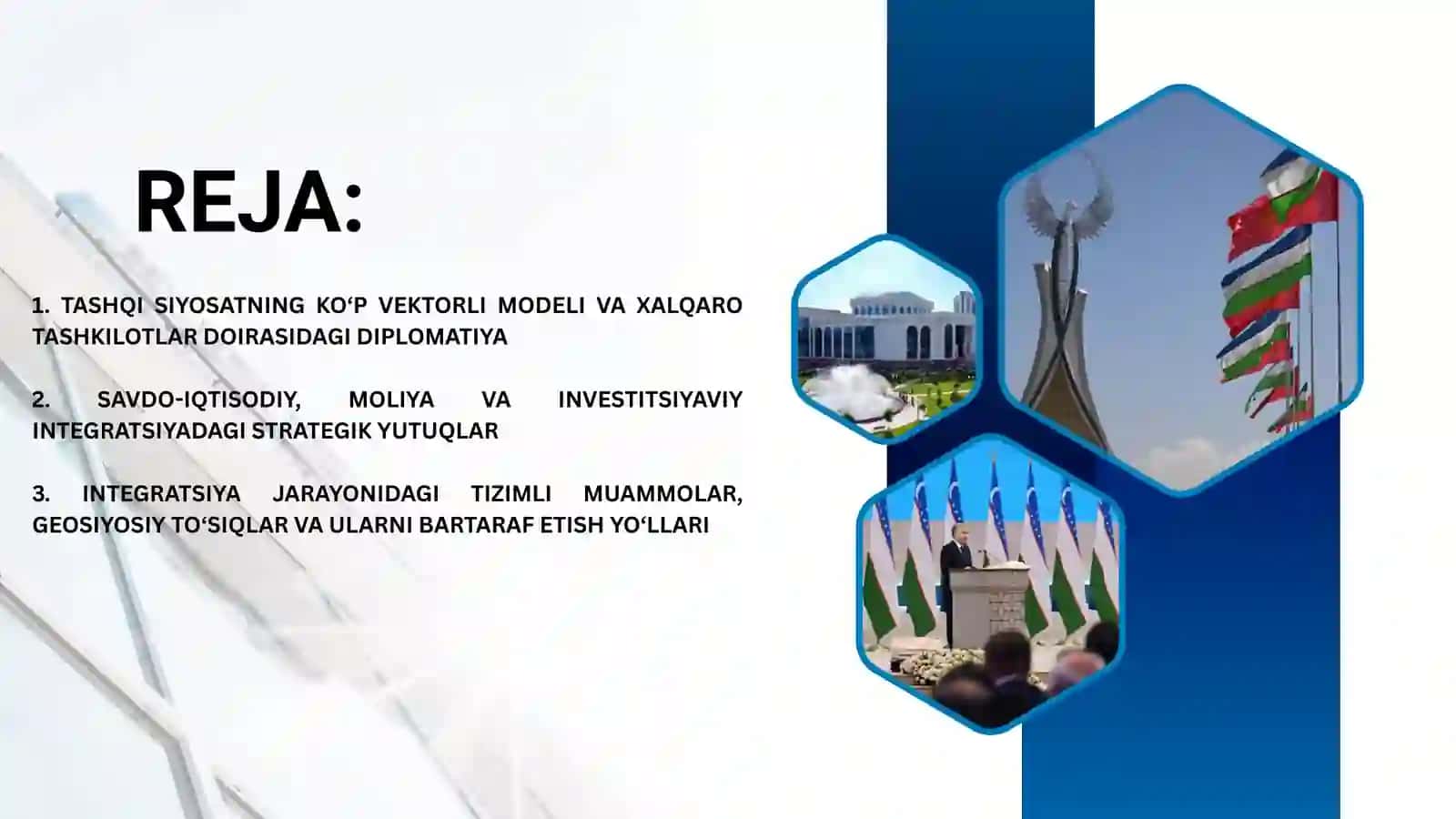 O‘zbekistonning jahon hamjamiyatiga integratsiyalashuvi: yutuqlar va mavjud muammolar 2