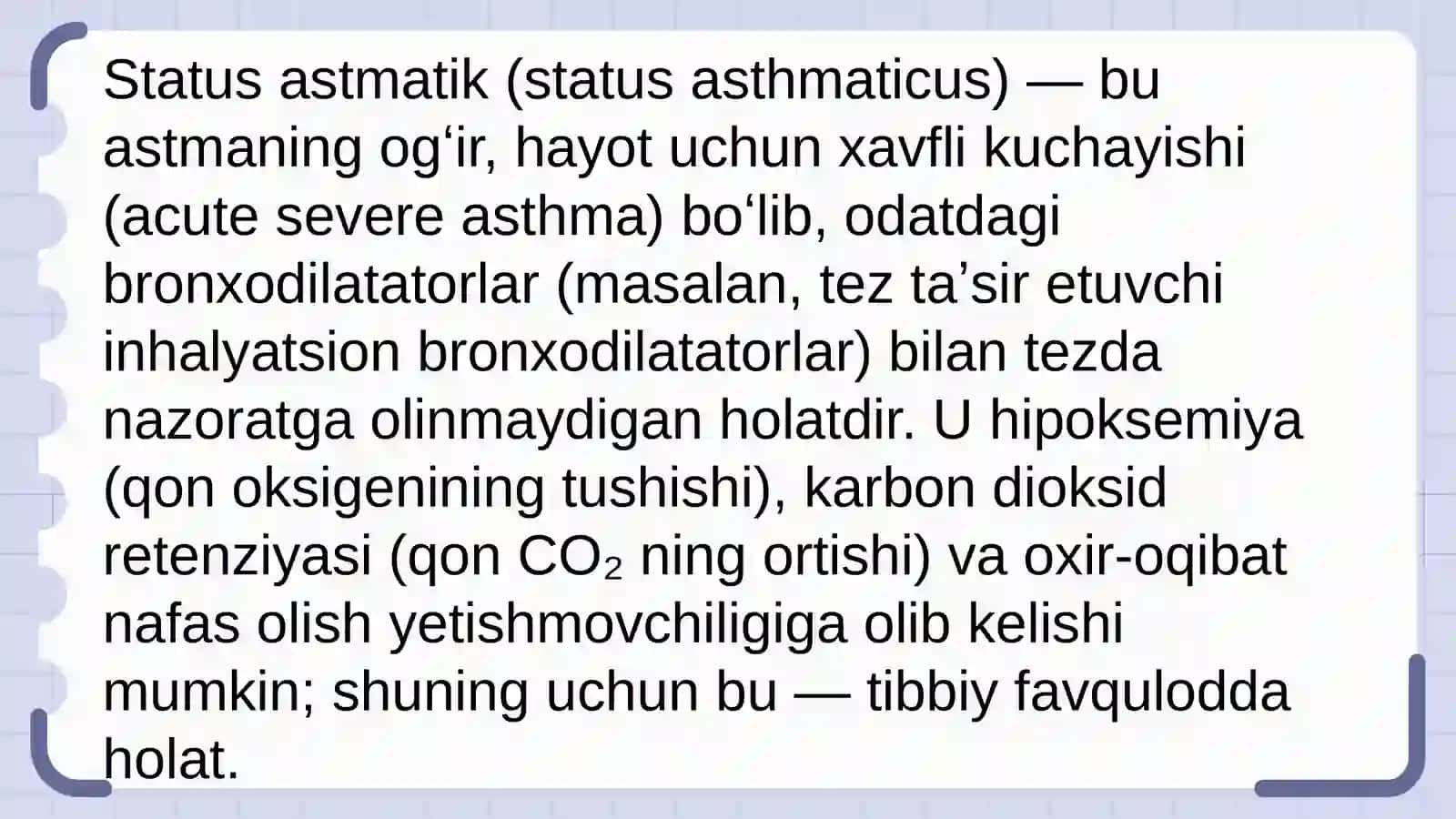 Asmatik status 2