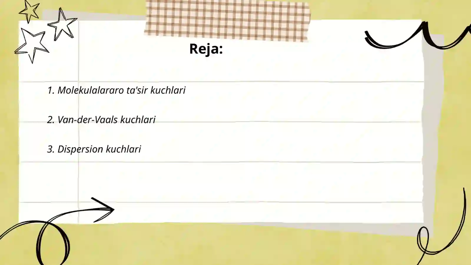 Molekulalararo ta'sir kuchlari 2