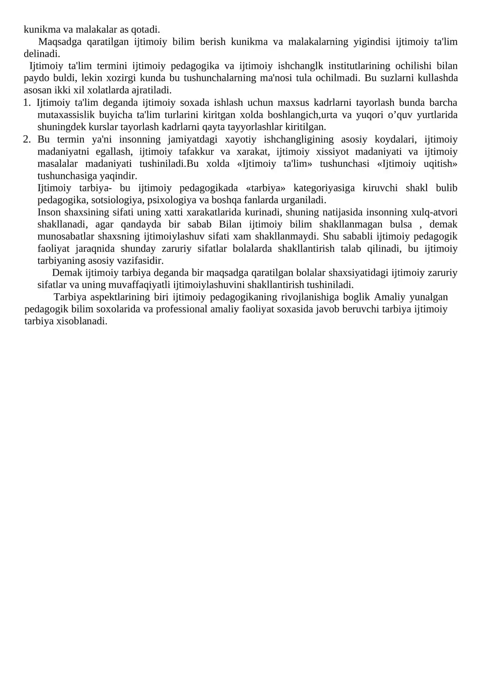Ijtimoiy pedagogikaning kategoriyalari va mexanizmlari 2