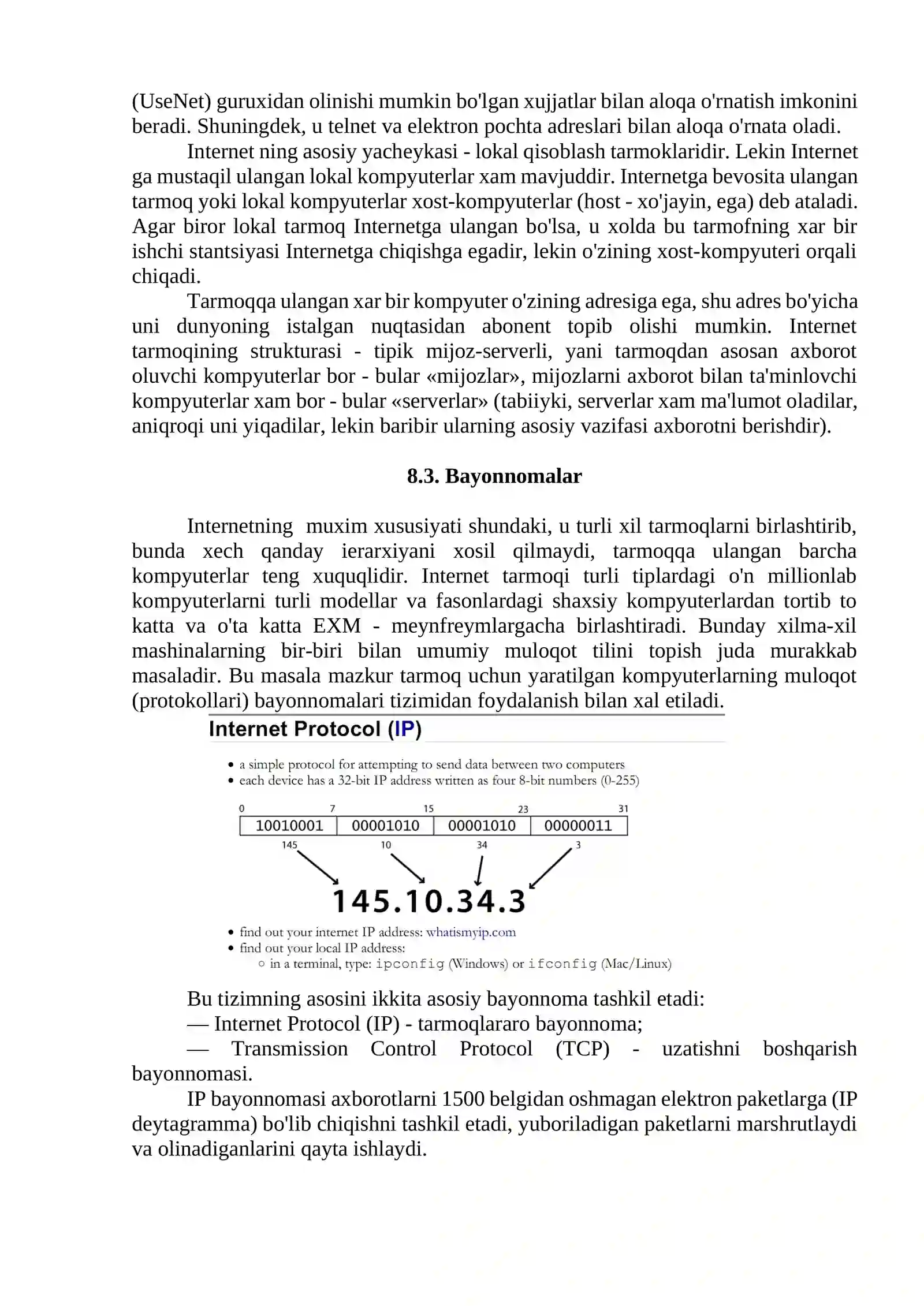 World Wide Web bilan ishlash 2