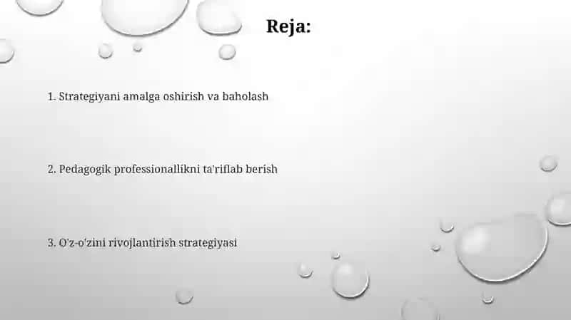 Pedagogik professionalizm va shaxsiy oʻz oʻzini rivojlantirish strategiyasi 2