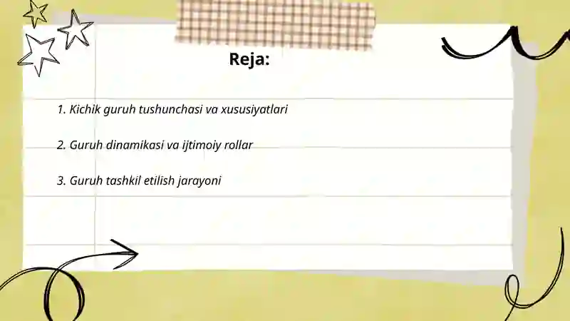 Kichik guruhlar psixologiyasi 2
