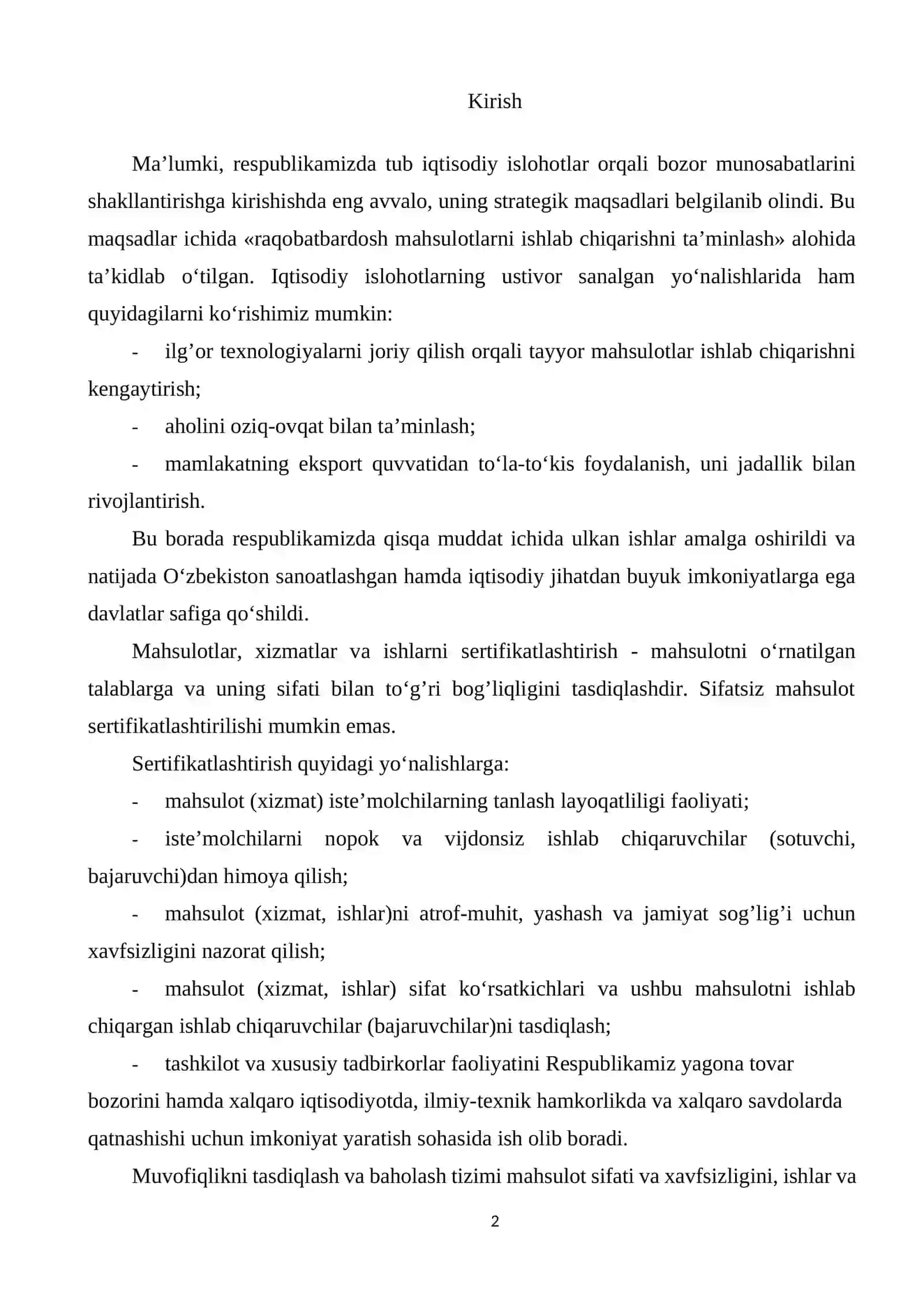 SIATIM-202 MOYLASH MATERIALLARI MAHSULOTIARINI SERTIFIKATLASHTIRISH TARTIBINI ISHLAB CHIQISH 2
