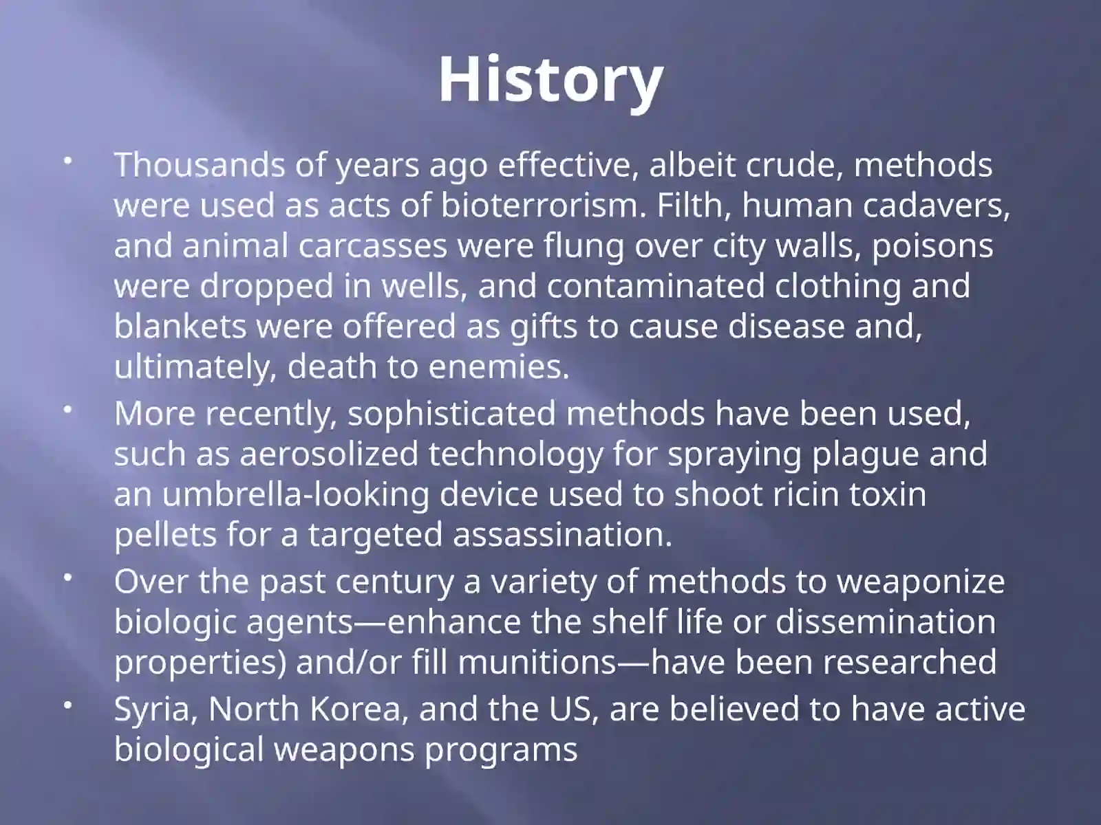 Bioterrorism 2