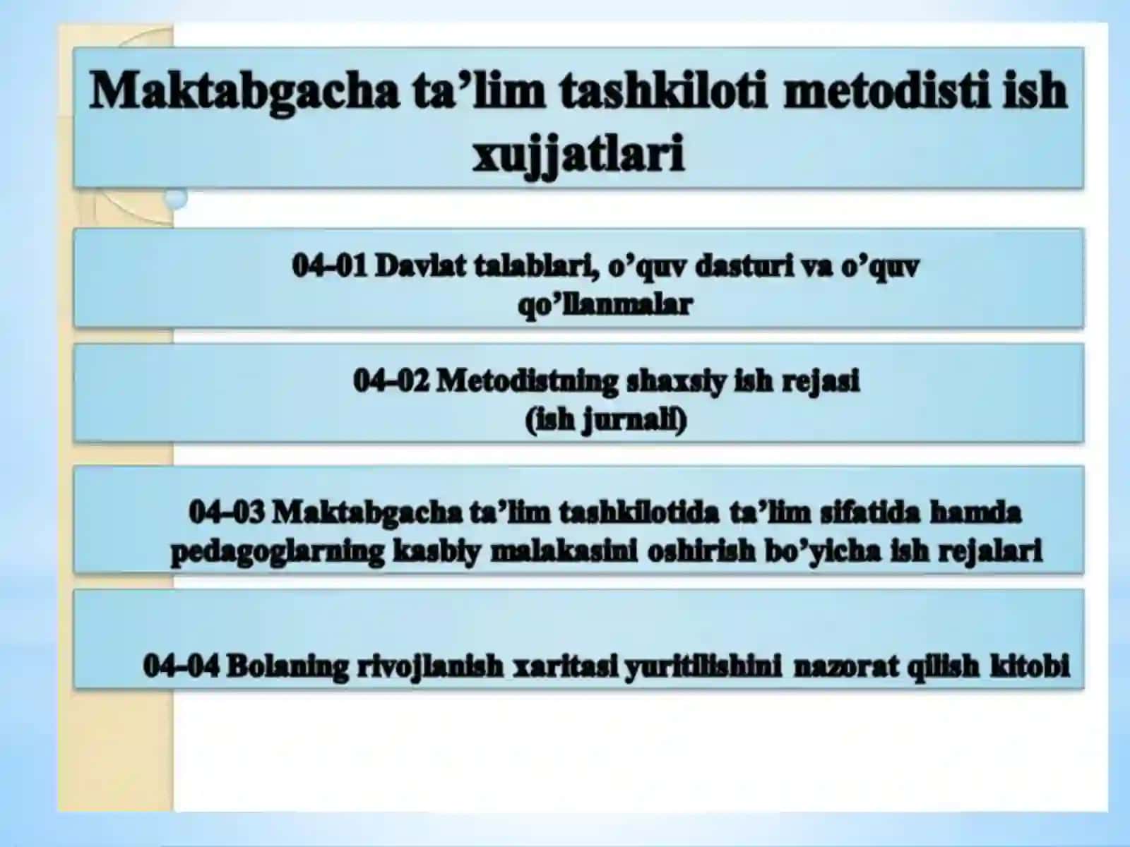 Maktabgacha ta’lim tarixi . Maktabgacha pedagogikaning fan sifatida rivojlanish bosqichlari 2