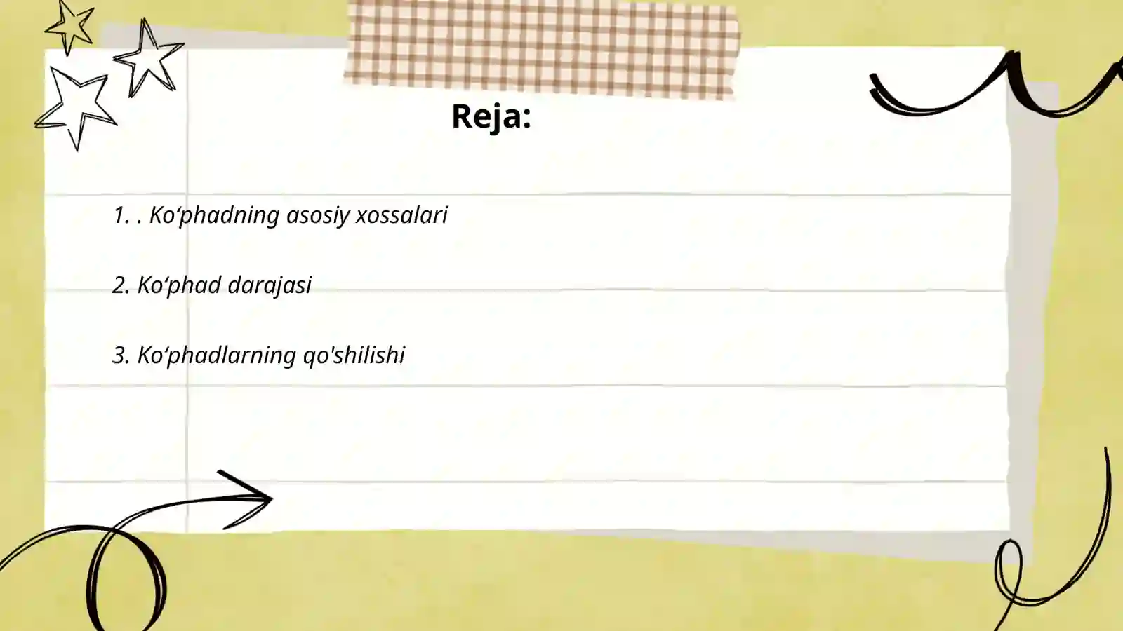 Bir nomalum koʻphad 2