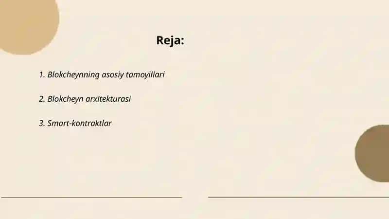 Blokchayn texnologiyalari va undan foydalanish yollari 2
