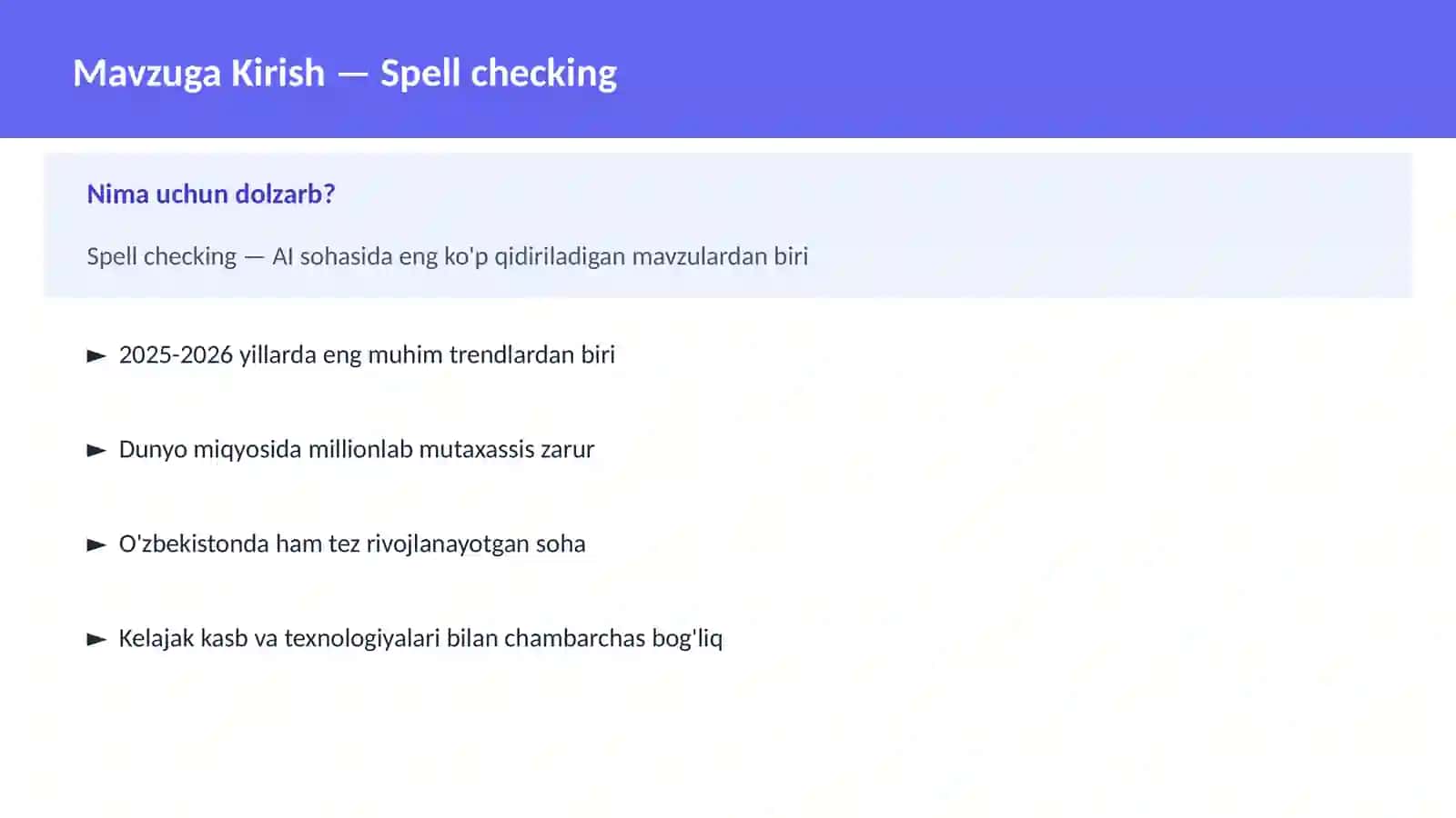 Spell checking 2