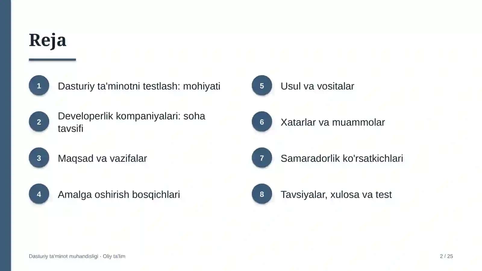 Developerlik kompaniyalarida dasturiy ta'minotni testlash 2
