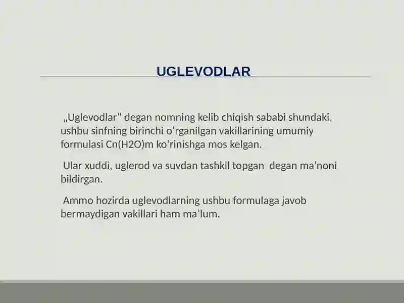 Uglevodlar 2