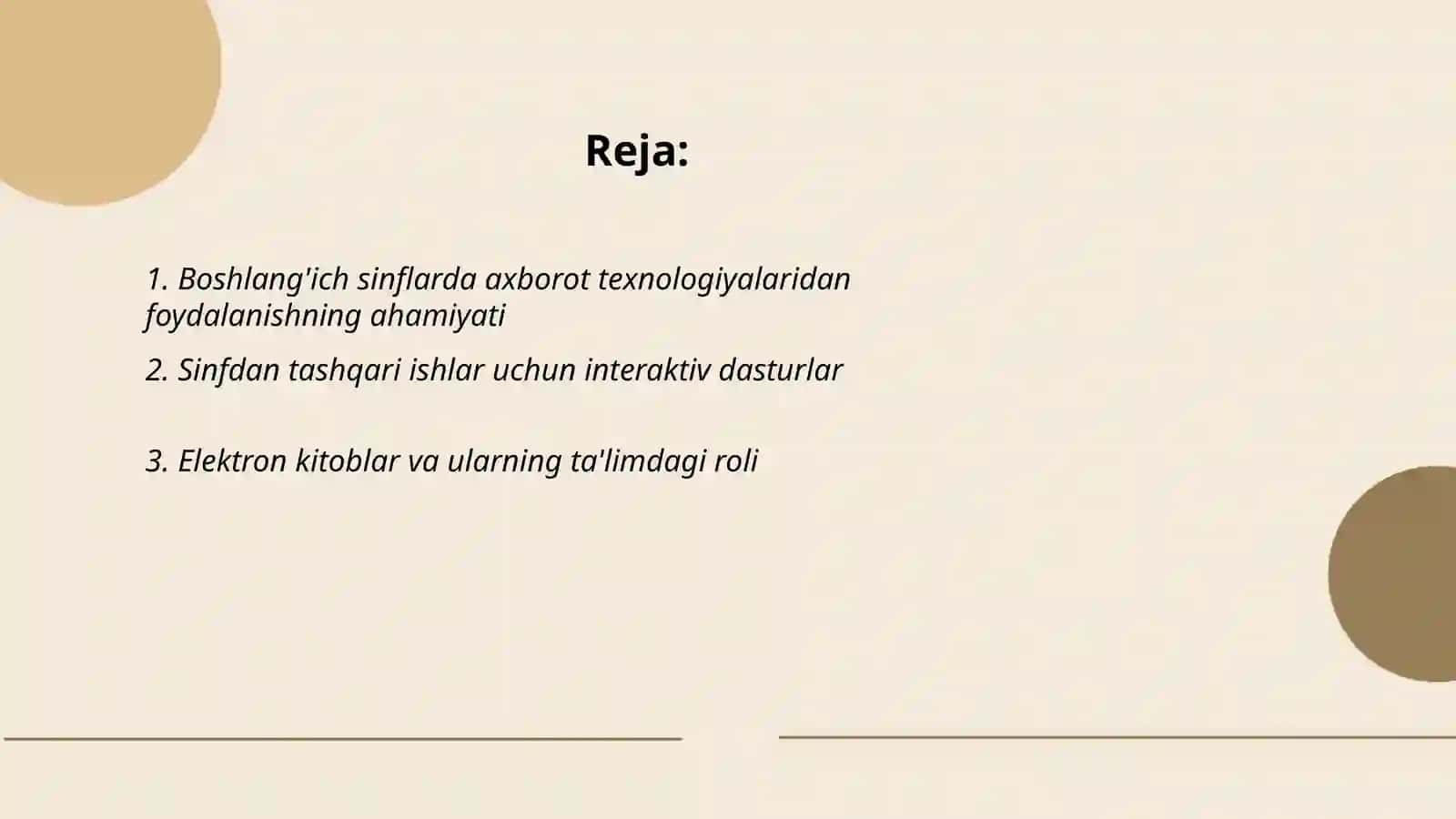 Boshlang'ich sinflarda tashqi ishlarni tashkil etishda axborot texnologiyalaridan foydalanish 2