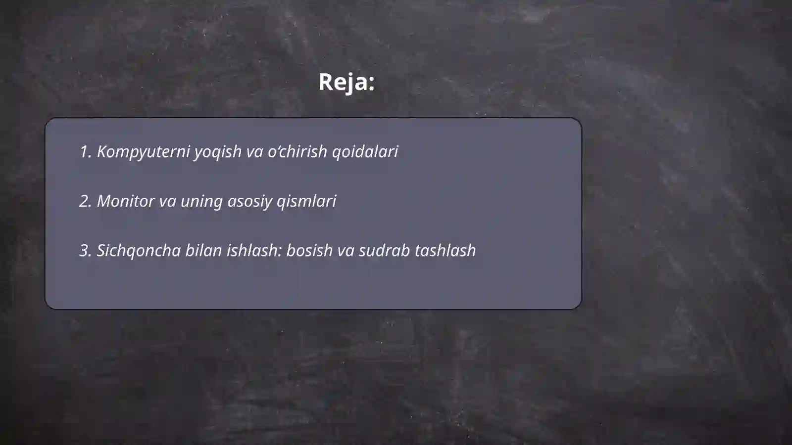 Kompyuter bilan ishlash 2
