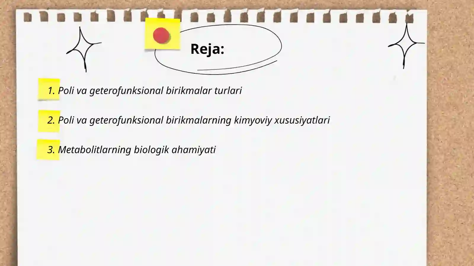 Poli va geterofunksional birikmalar metabolitlar va dorivor vositalar sifatida 2