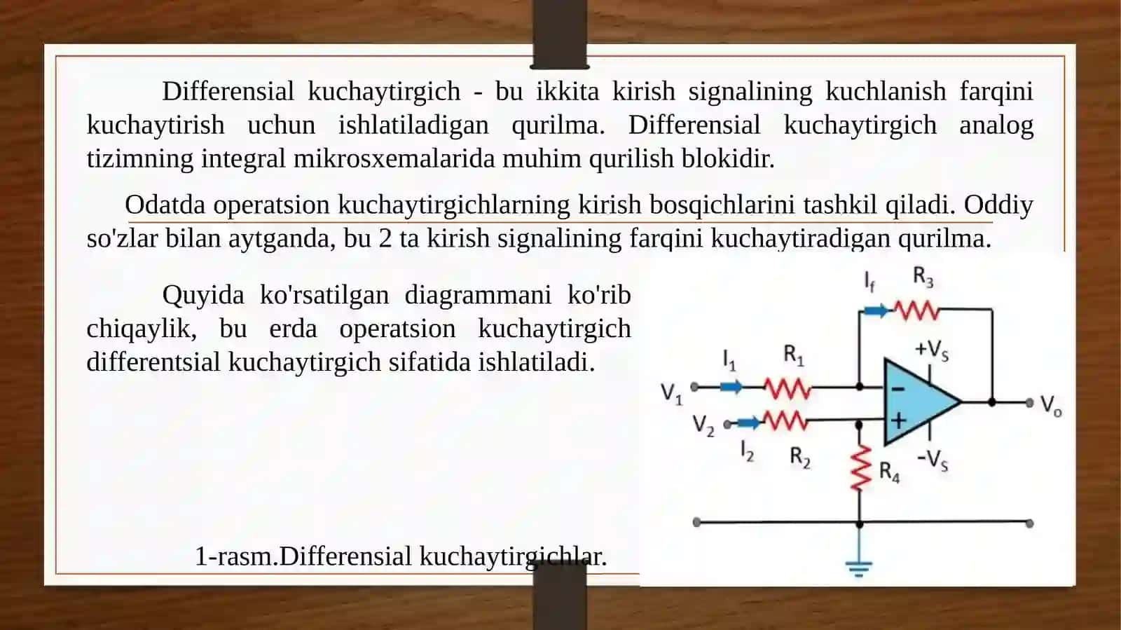 Differensial kuchaytirgichlar 2