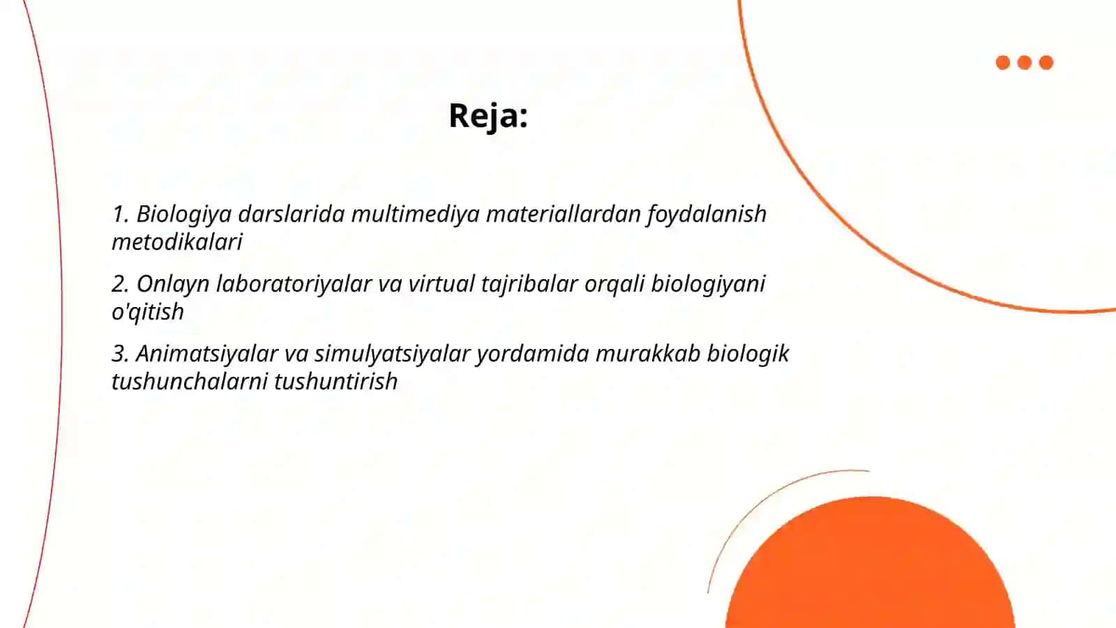 Biologiya darslarida multimediya materiallardan foydalanish metodikalari 2