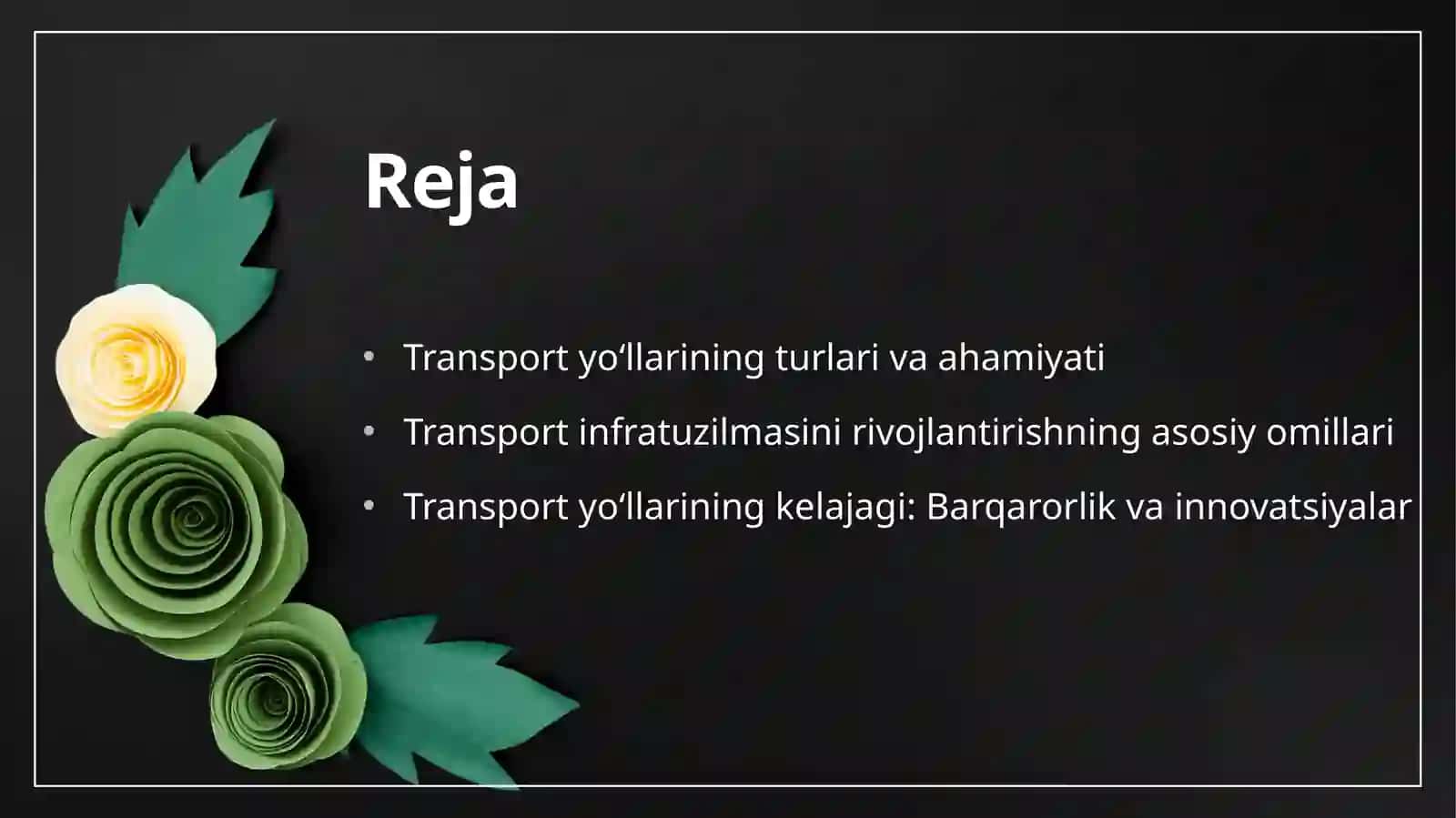 Transport Yo'llari 2