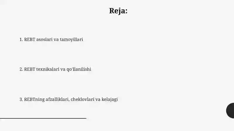 REBT: Tarix va Asosiy Tamoyillar 2