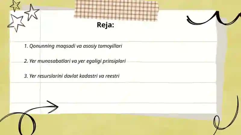 Ózbekiston Respublikasi "yer va yer osti boyliklaridan oqilona foydalanish toĝrisida "gi qonun 2