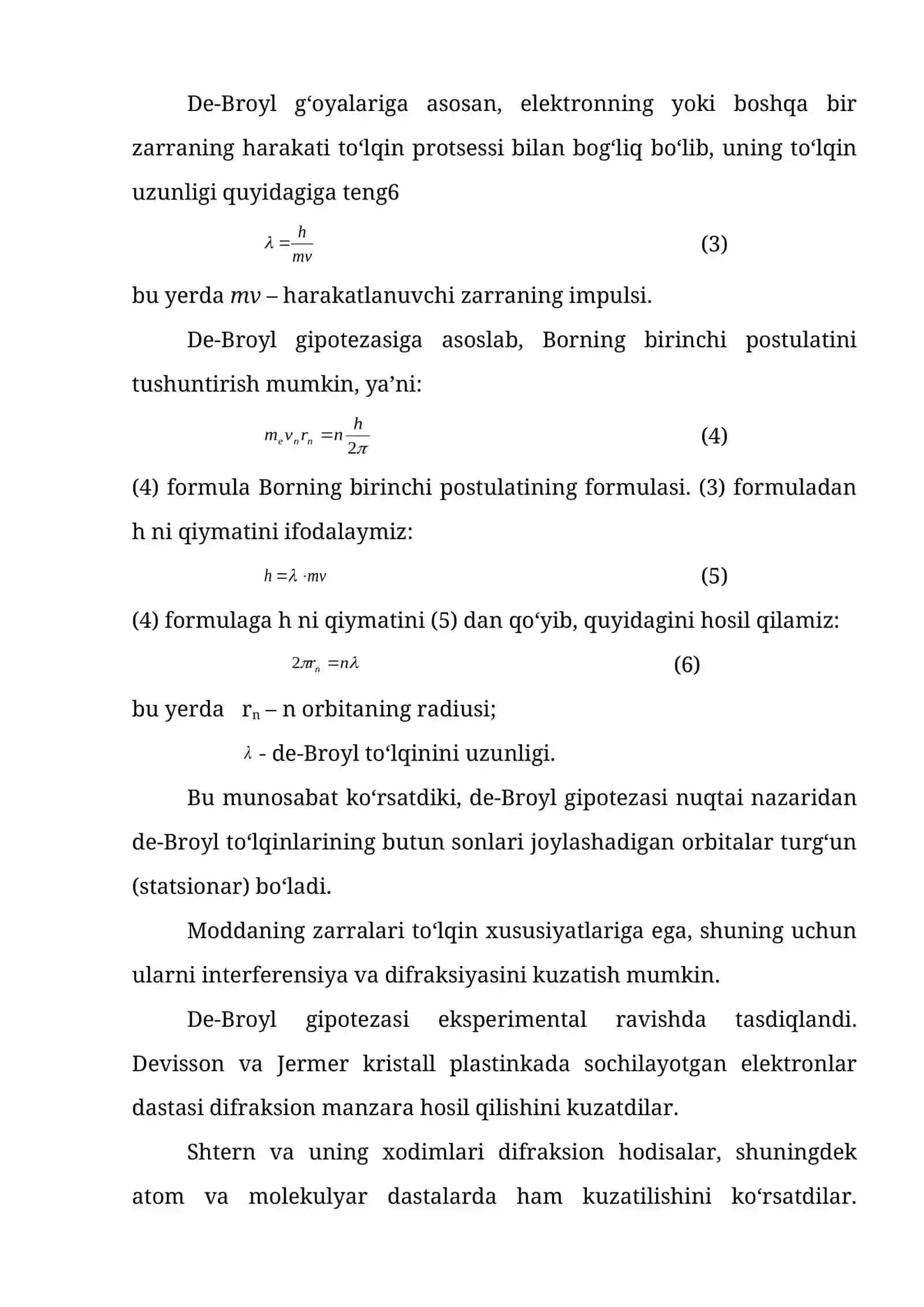 Mikrozarrachalarning to‘lqin xususiyatlari 2