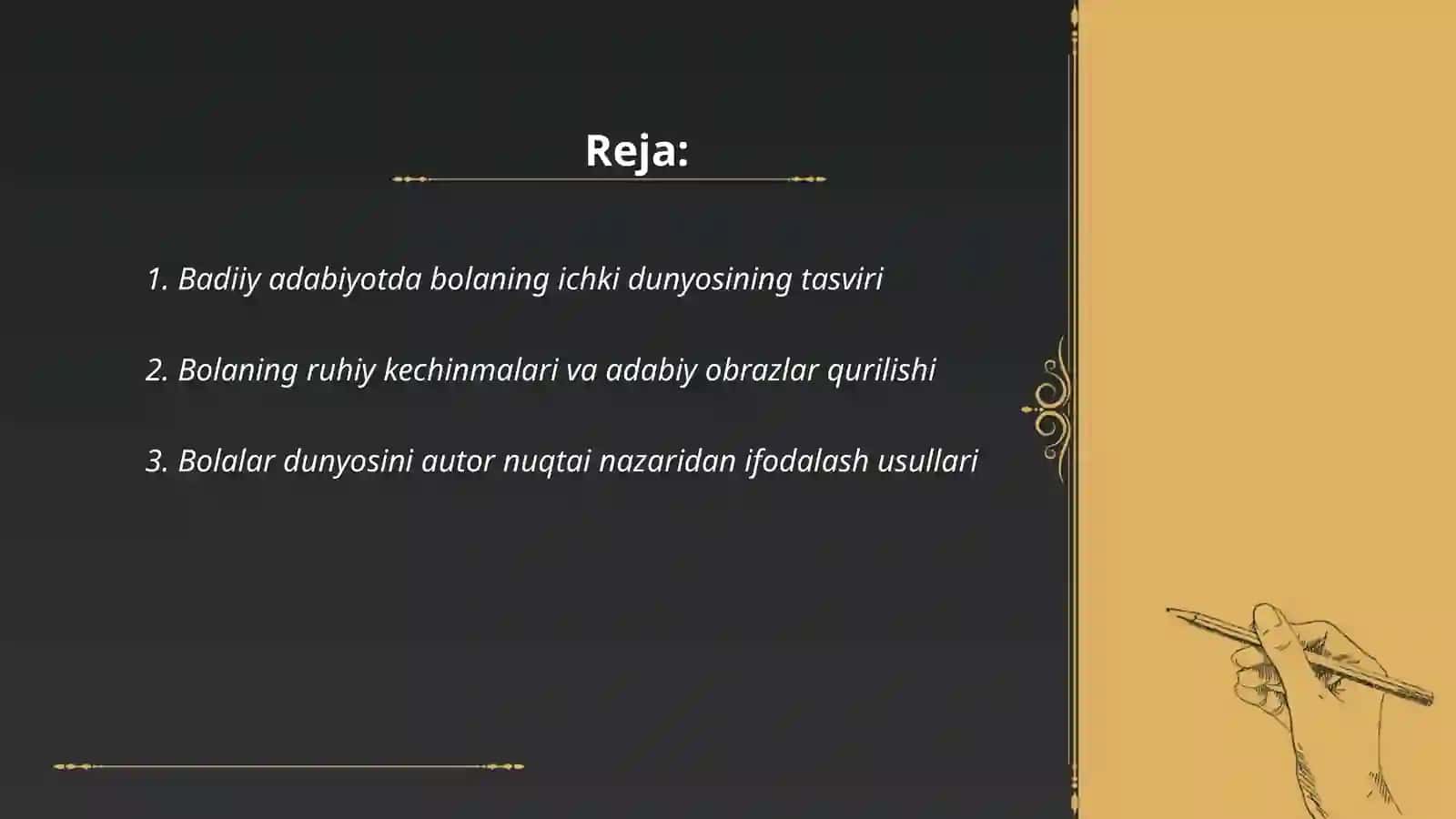 Badiiy adabiyotda bola ruxiyatining aks ettirilishi 2