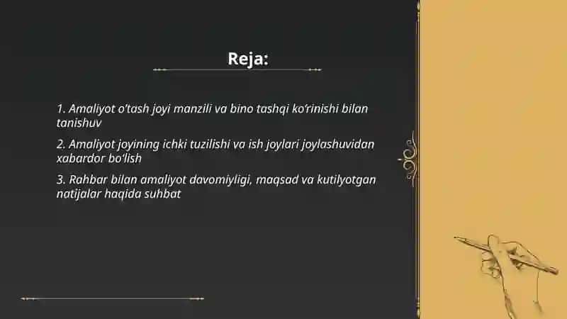 Kompyuter injiring yo’nalishi KI22-S-01 guruh talabasi G’aybiyeva Umidaning malakaviy Amaliyot 2