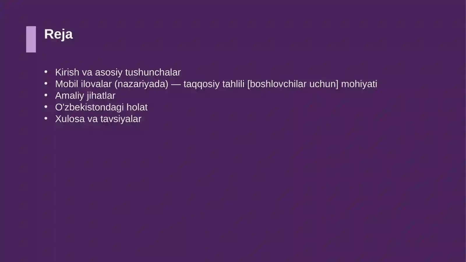 Mobil ilovalar (nazariyada) — taqqosiy tahlili [boshlovchilar uchun] 2