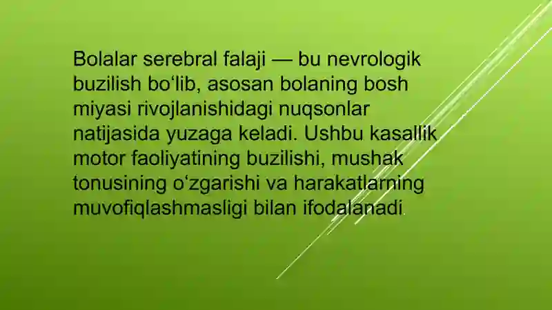 Bolalar serebral falaji 2