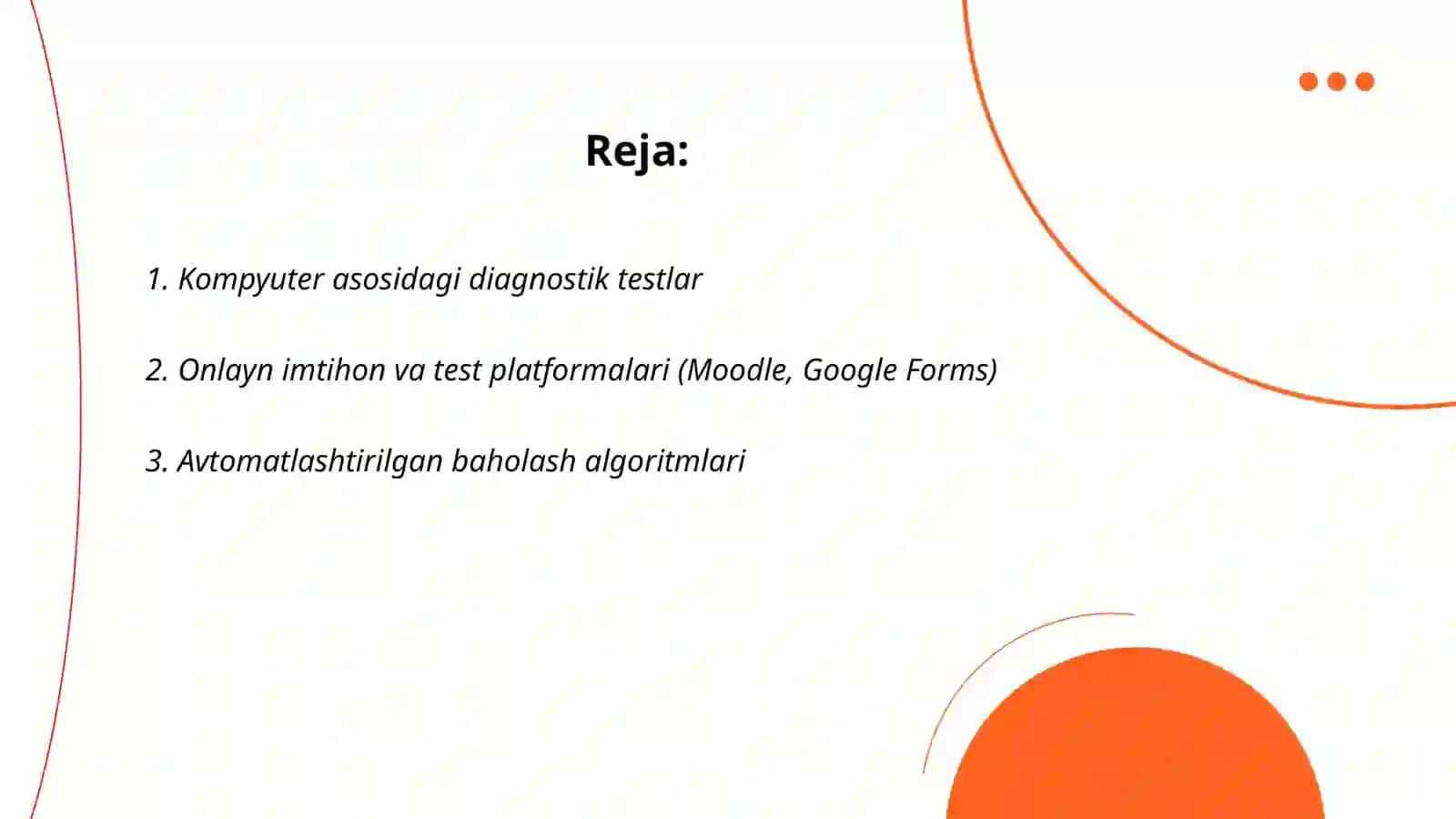 Kompyuter texnologiyalari asosida oʻquvchilar bilimni nazorat qilish 2