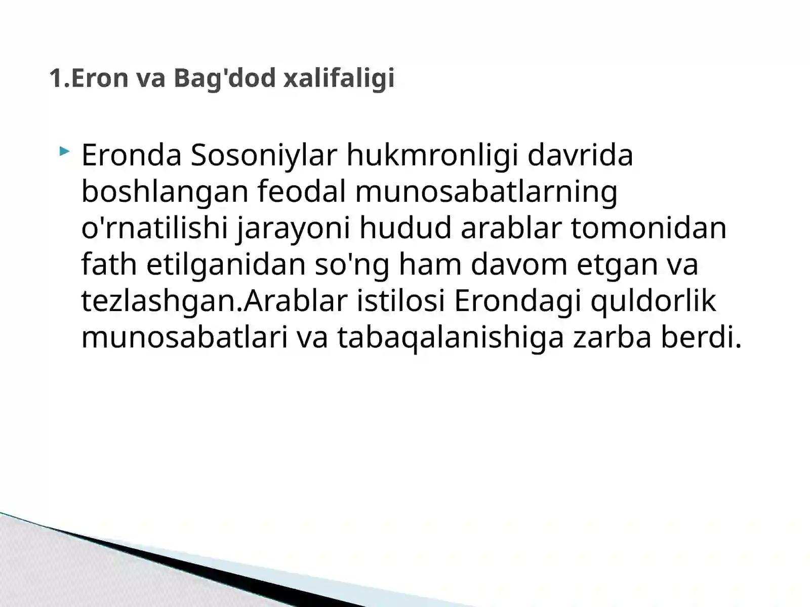 11-15 asrlarda Eron 2