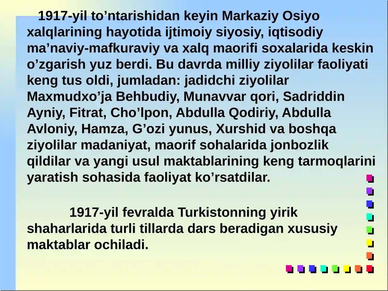 O'zbekistonda ta'lim tizimini isloh qilinishi 2