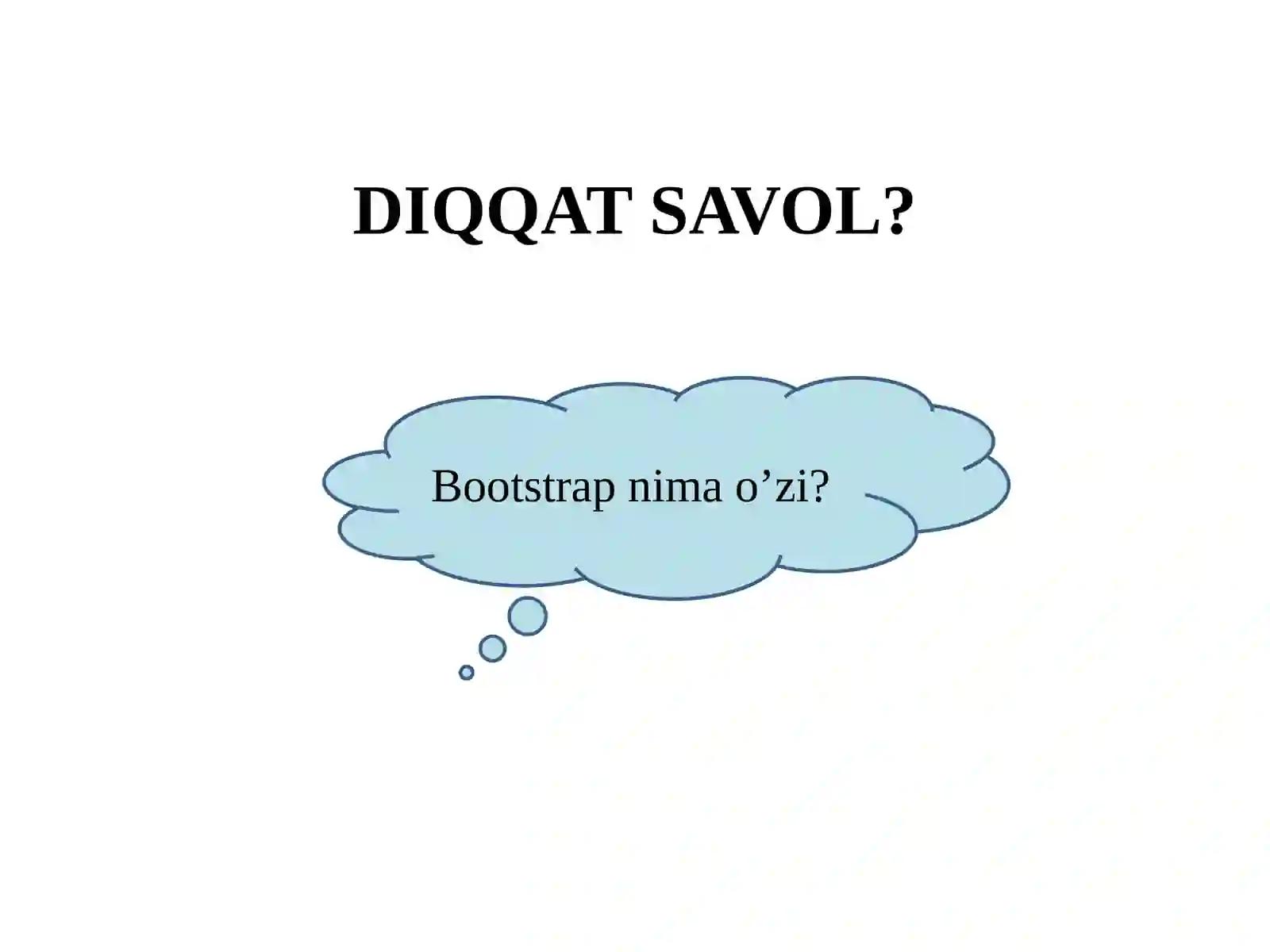 Bootstrap frameworki bilantanishuvvaboshlang’ichtushunchalar 2