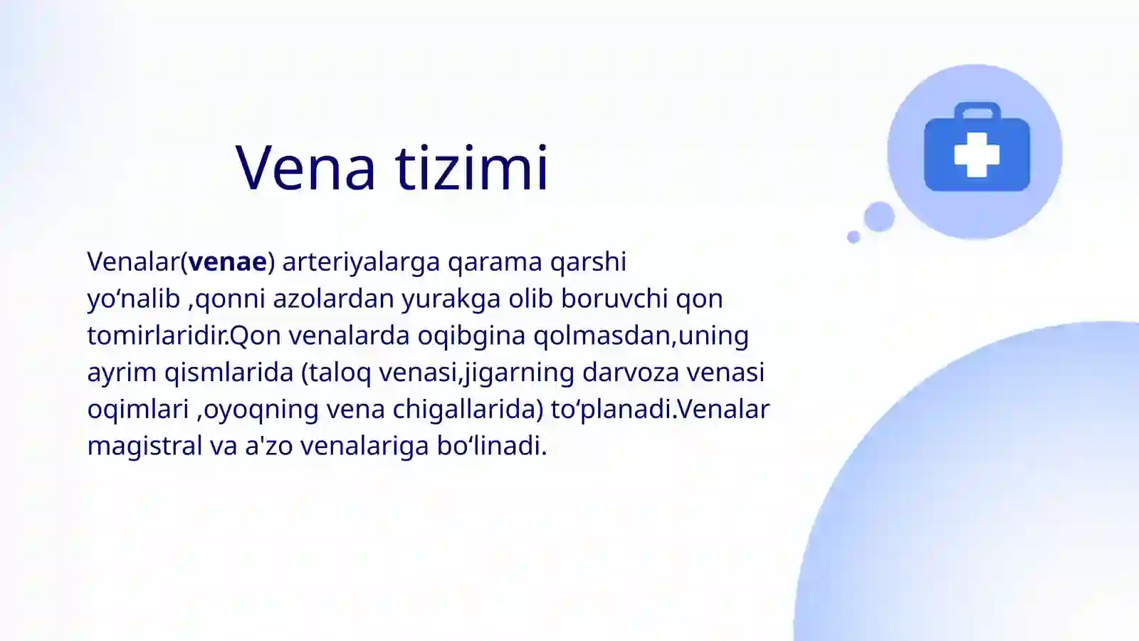 Vena tizimi 2