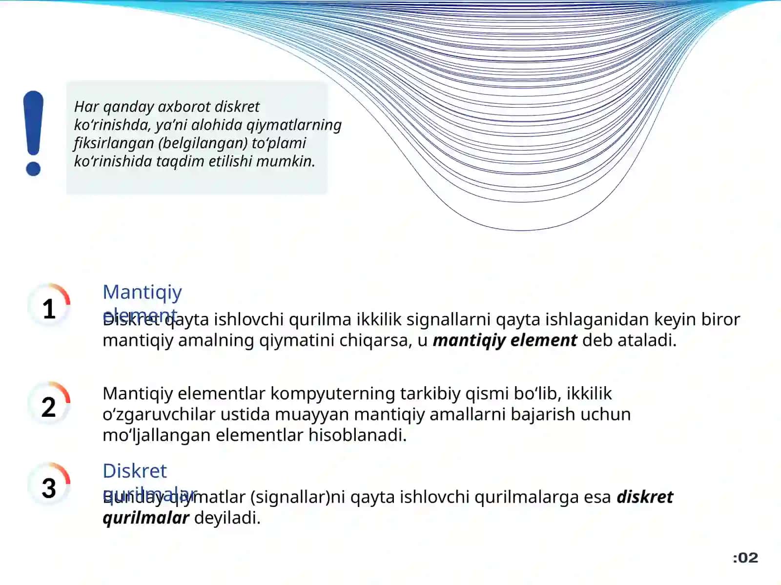Mantiq algebrasi 2