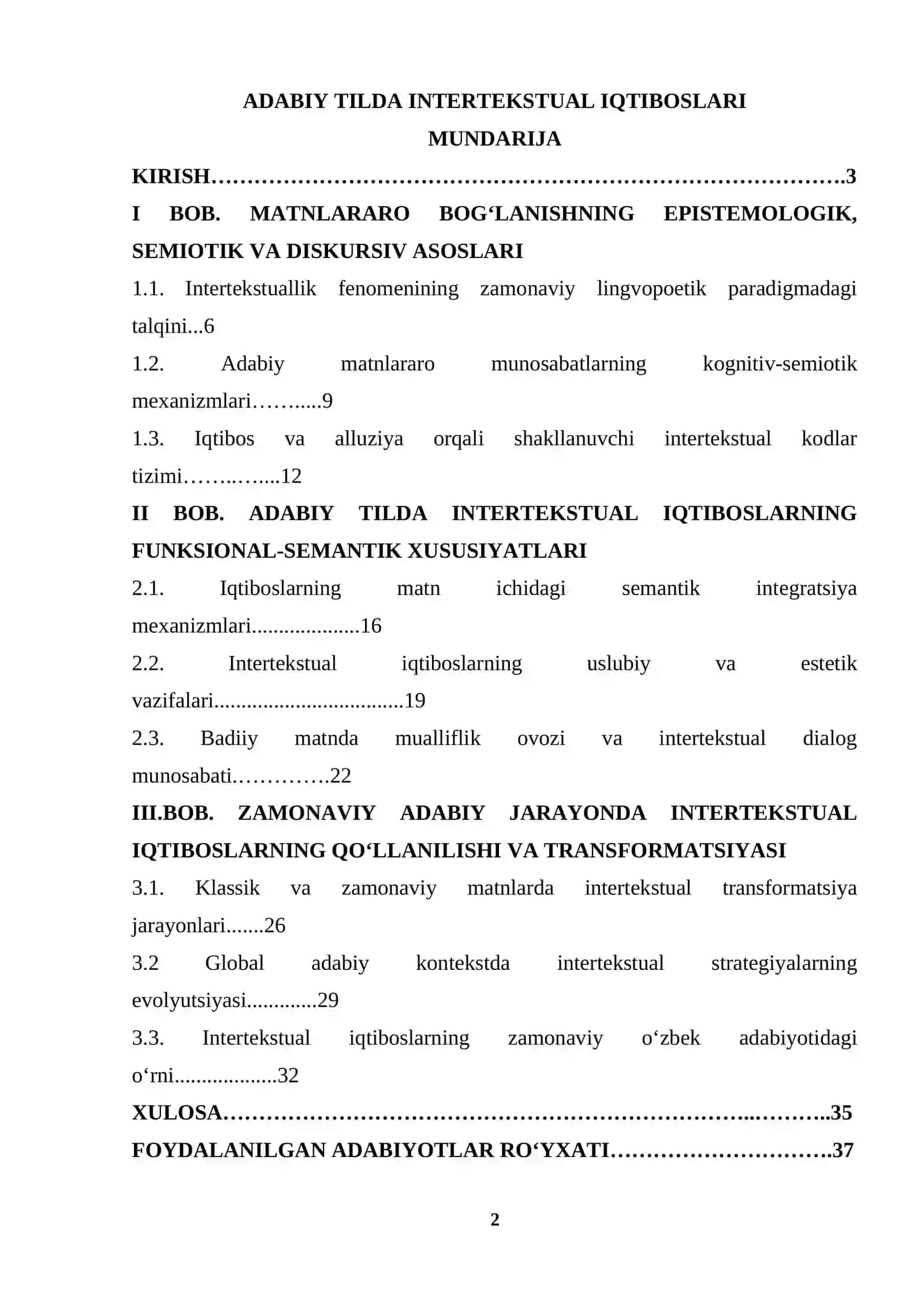 Adabiy Tilda Intertekstual Iqtiboslari 2