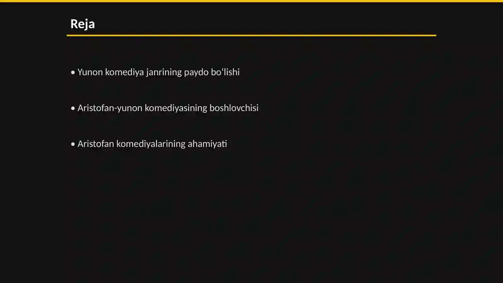 Yunon komediyasi:komediya va komizm masalasi 2