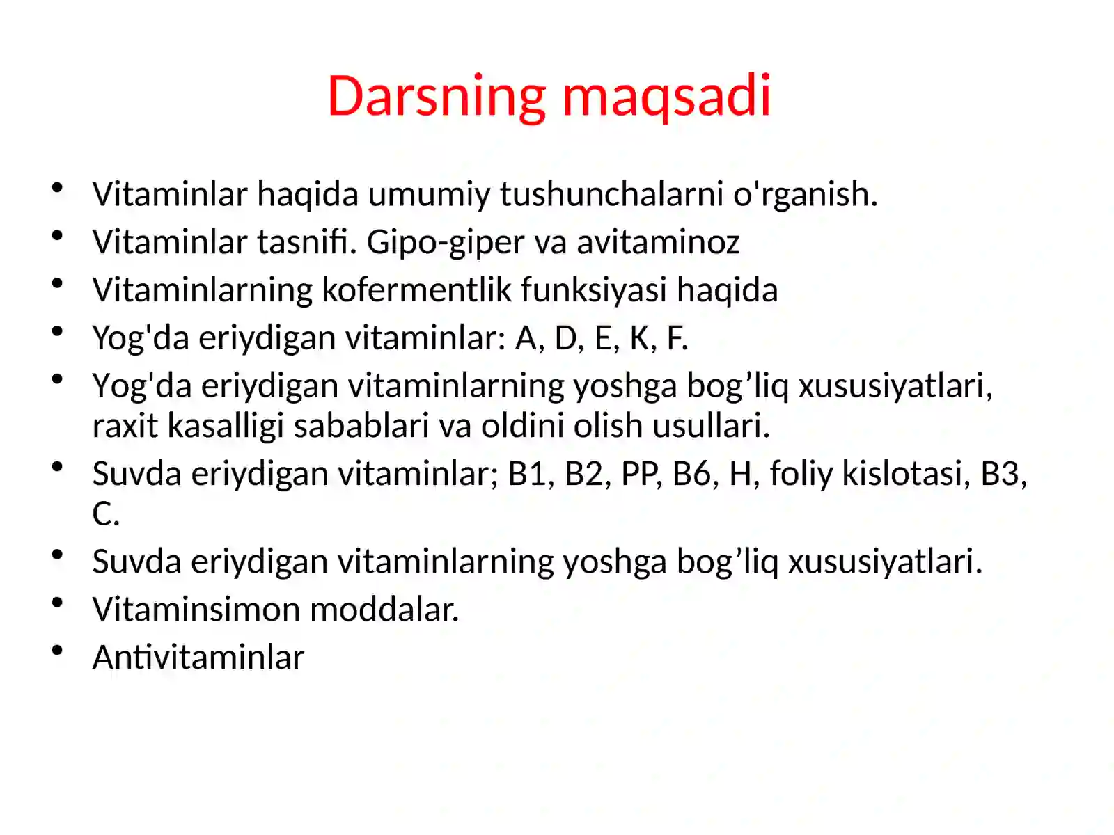 VITAMINLAR 2