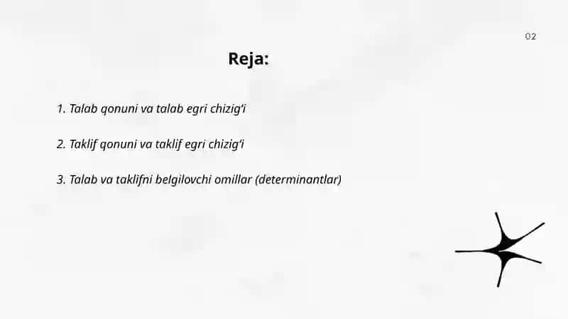 Talab va taklif tahlili, bozor muvozanati 2