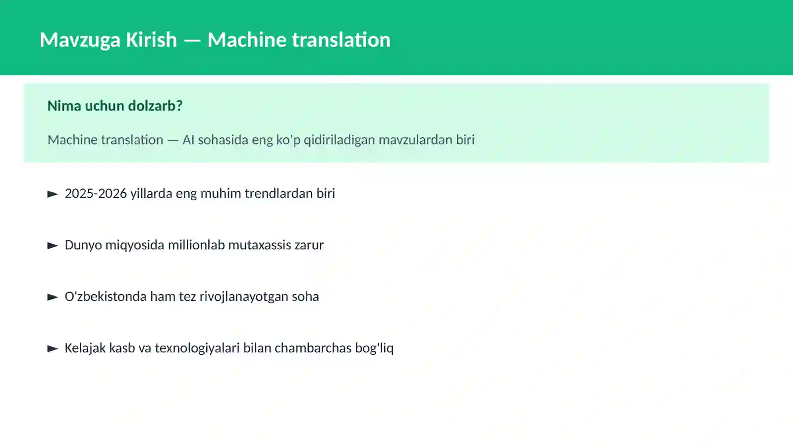 NLP Tabiiy Til Qayta Ishlash 2