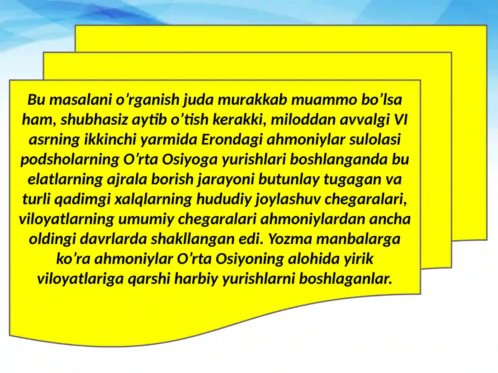 O‘rta Osiyoning qadimgi aholisi 2