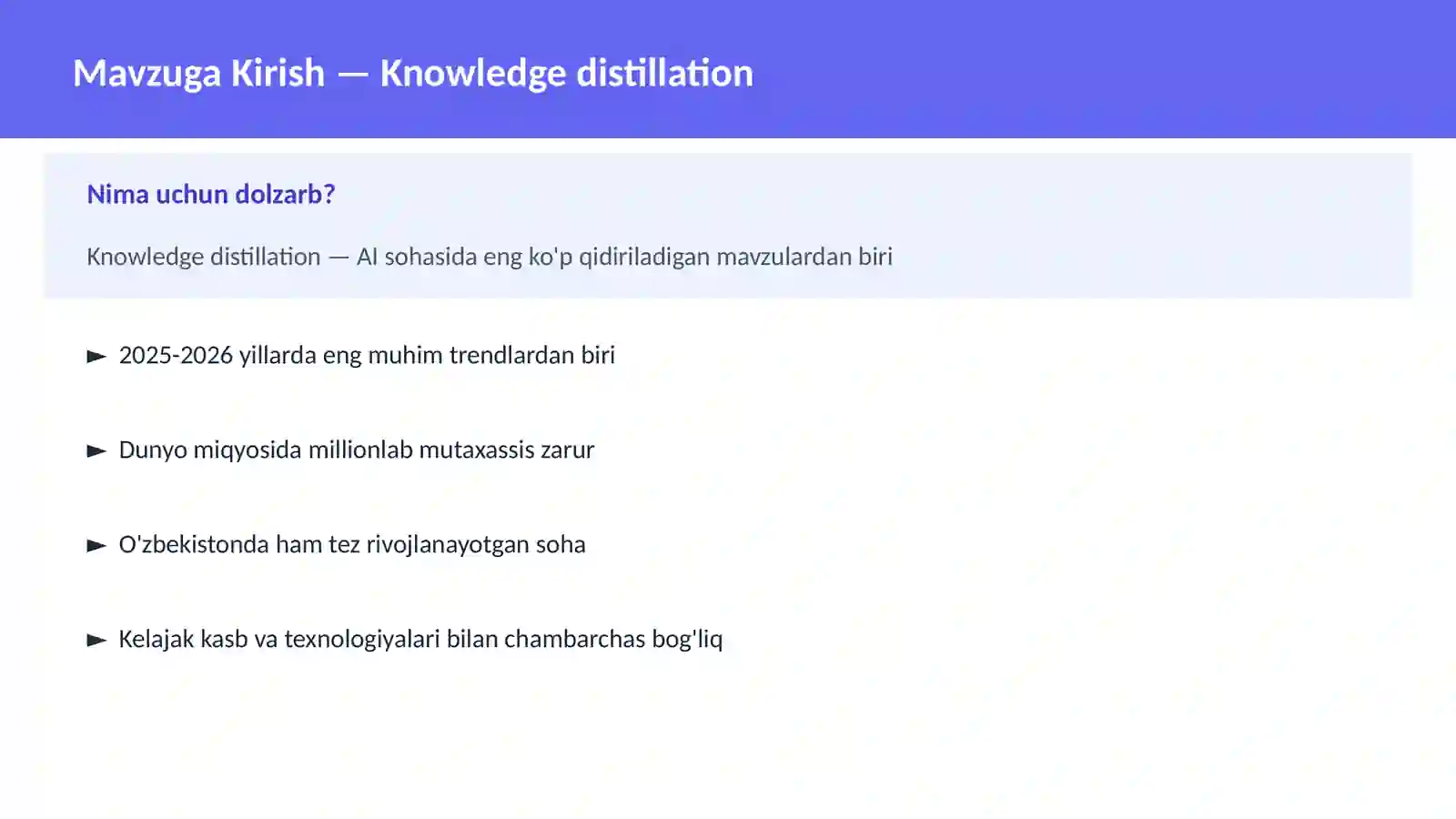 AI | DEEP LEARNING VA NEYRON TARMOQLAR 2