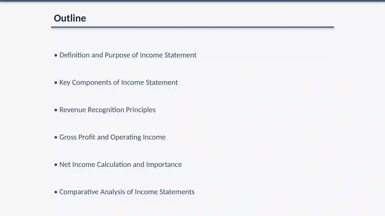 Income statement 2